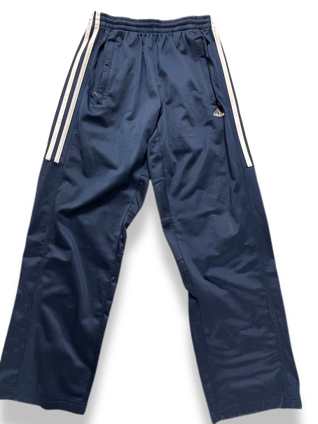 Vintage adidas navy blue 3 stripe track pant – weighnpayclothingstore