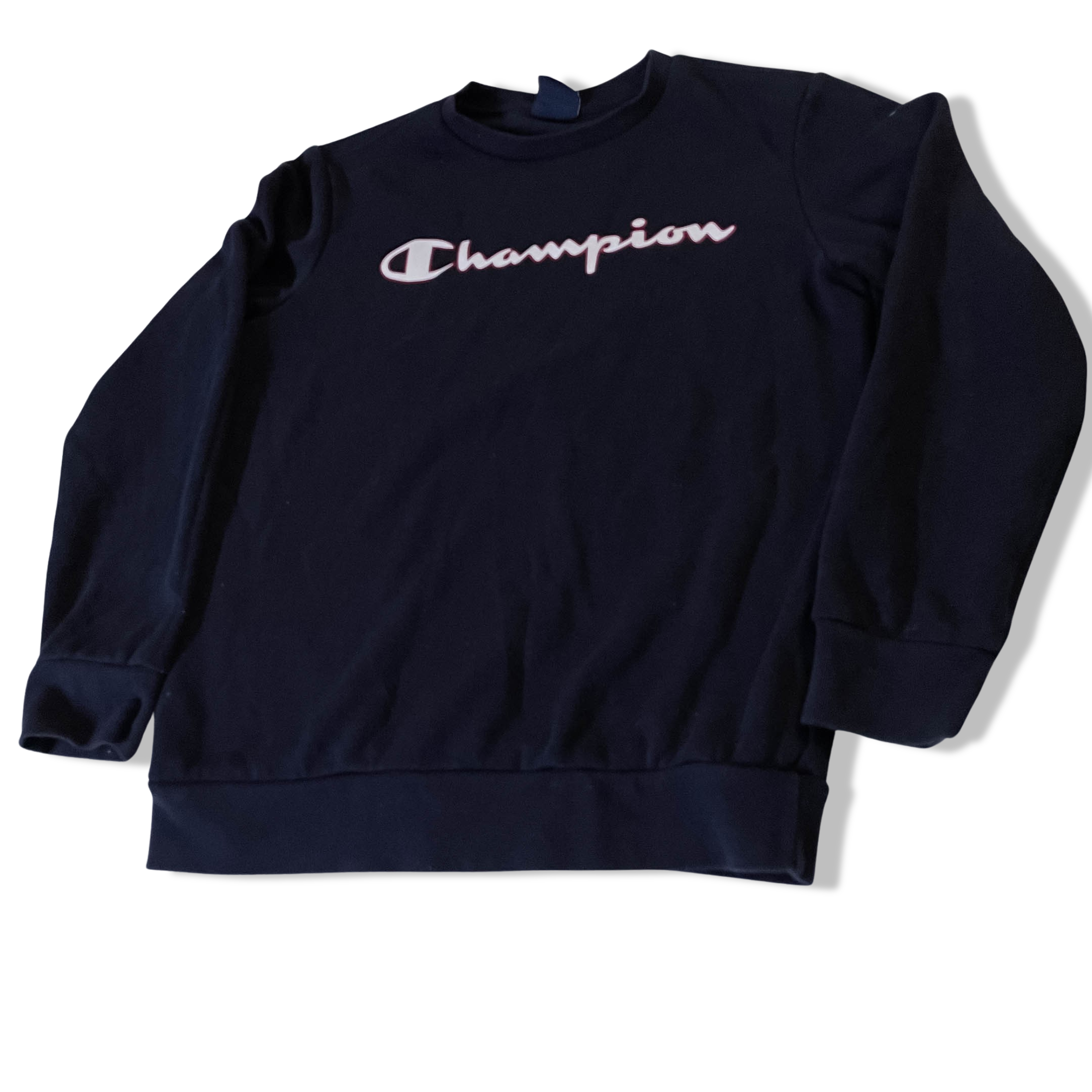Champion navy sweatshirt sales vintage
