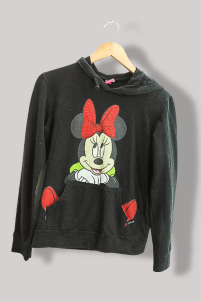 Vintage Black Disney Mickey Mouse Graphics large hoodie weighnpayclothingstore