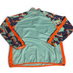 GAA quarter zip sweatshirt in blue and orange #GAA SKU 6863