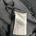 Banana Republic Hoodie Men's Extra Large Gray Waffle Knit Pullover Long Sleeve in XL L29 W25