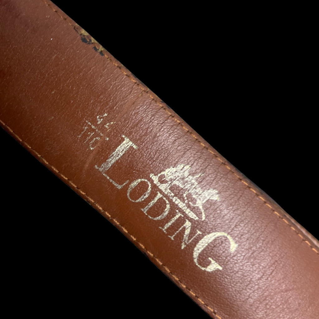 Rubynee Vintage y2k mens Loding leather brown belt