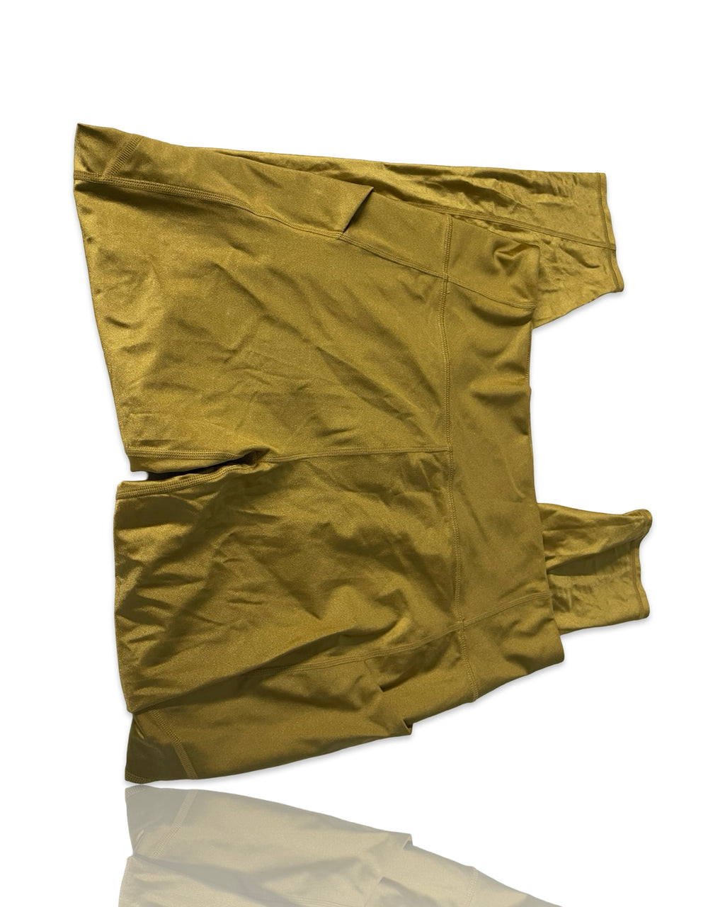 Fabletics Women's M/L/12/14 Oasis Shine High-Waisted Pocket Legging - Gold  W32 L26|SKU 4240