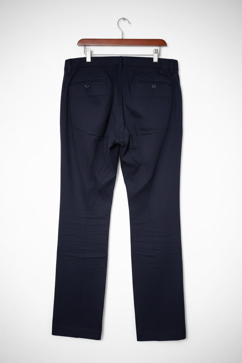 Men’s 36  Blue Modern Fit Boot Cut Trouser Chinos in L/XL  W36 L32 SKU 6953
