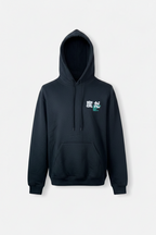 River island Union Pain Reflective black hoodie size small