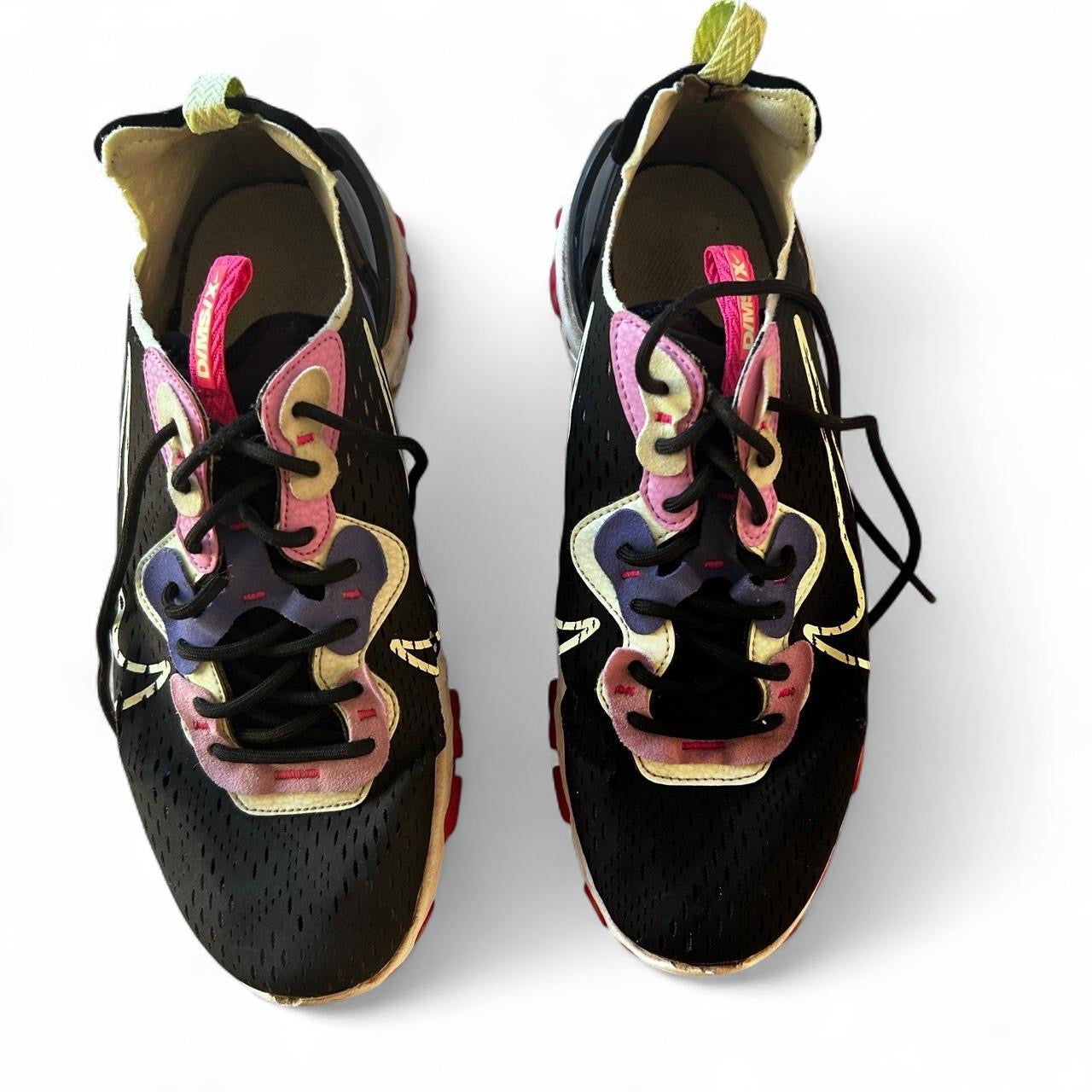 Nike React Element 55 trainers in black and multi-colour #sneakers uk size 8 sku 6994 