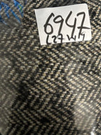 Paul Costelloe Womens Grey tweed button neck faux fur wool Blazer Size M L27W19 SKU 6947