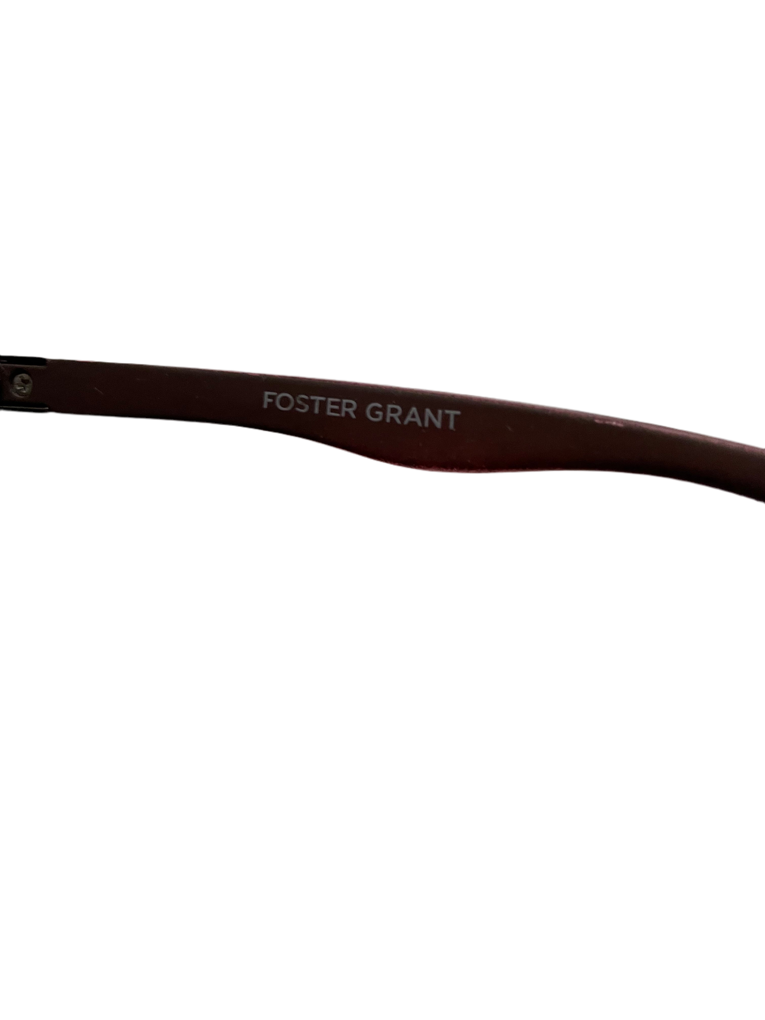 Vintage brown Foster Grant square cat eye sunglass| SKU 4498