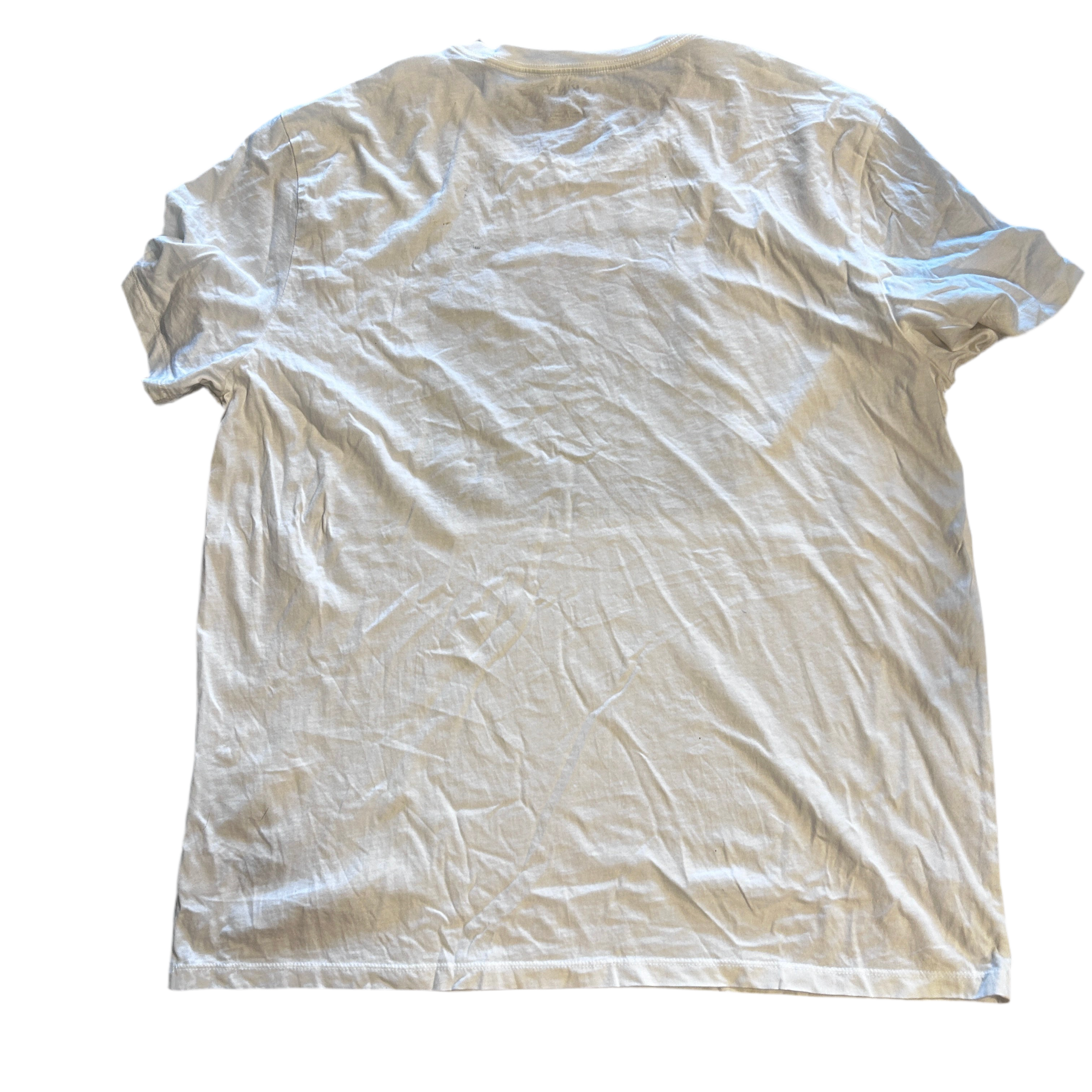 Men’s Cotton DKNY T-Shirt White Big Logo Mens Size XL