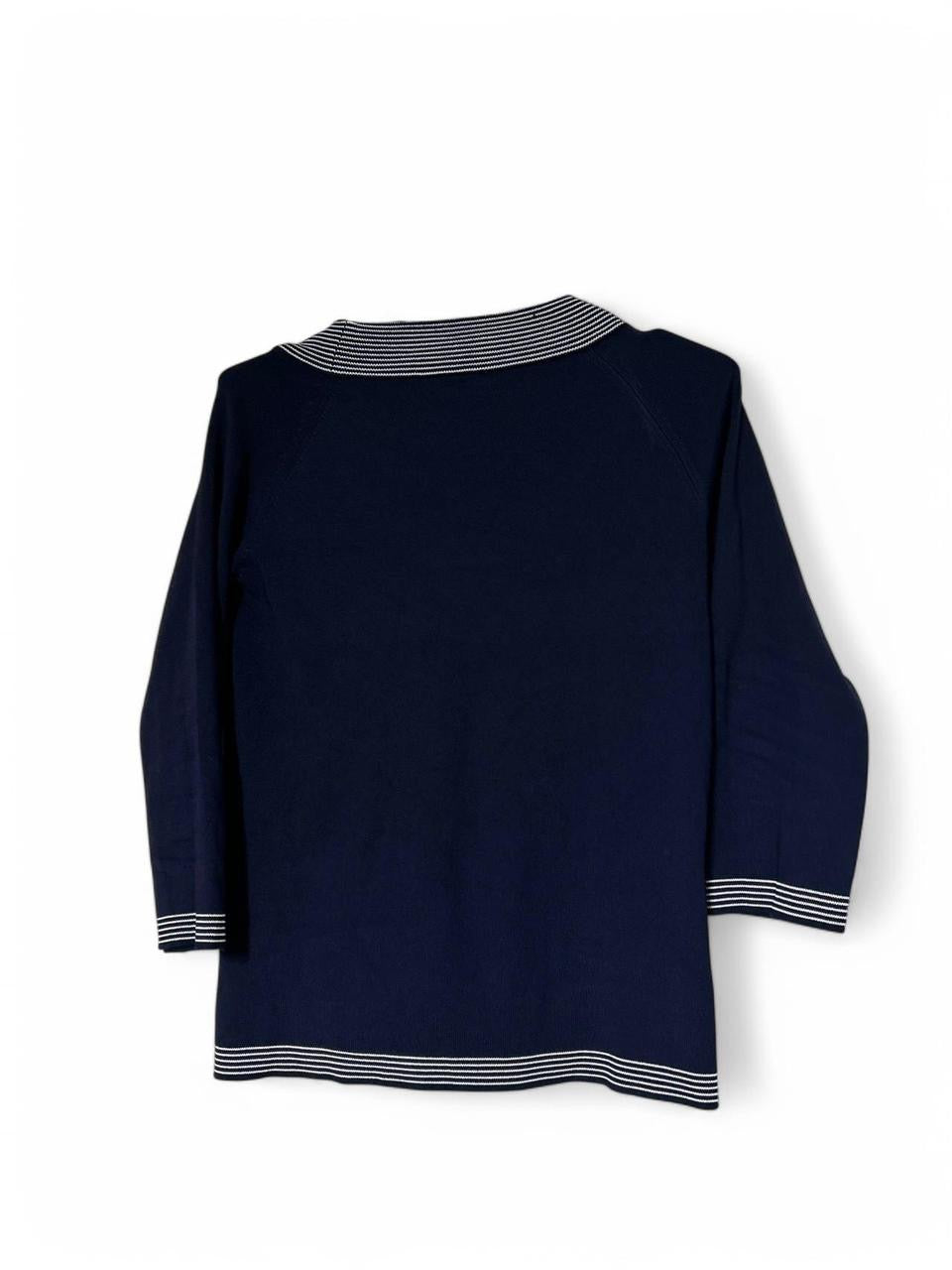 Wallis Womens Blue V-Neck Acrylic Blend Jumper Size 14 SKU 6939 L23 W18