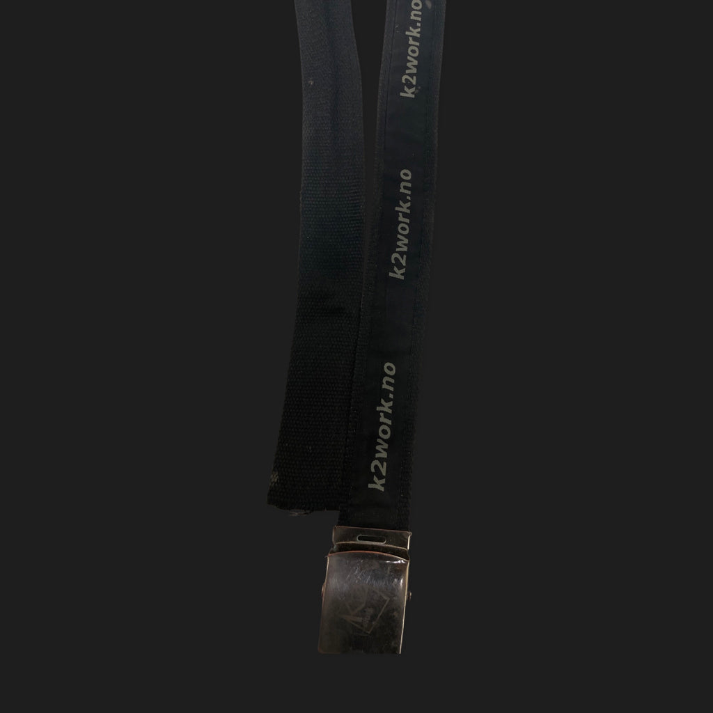 Vintage black military mens belt size M