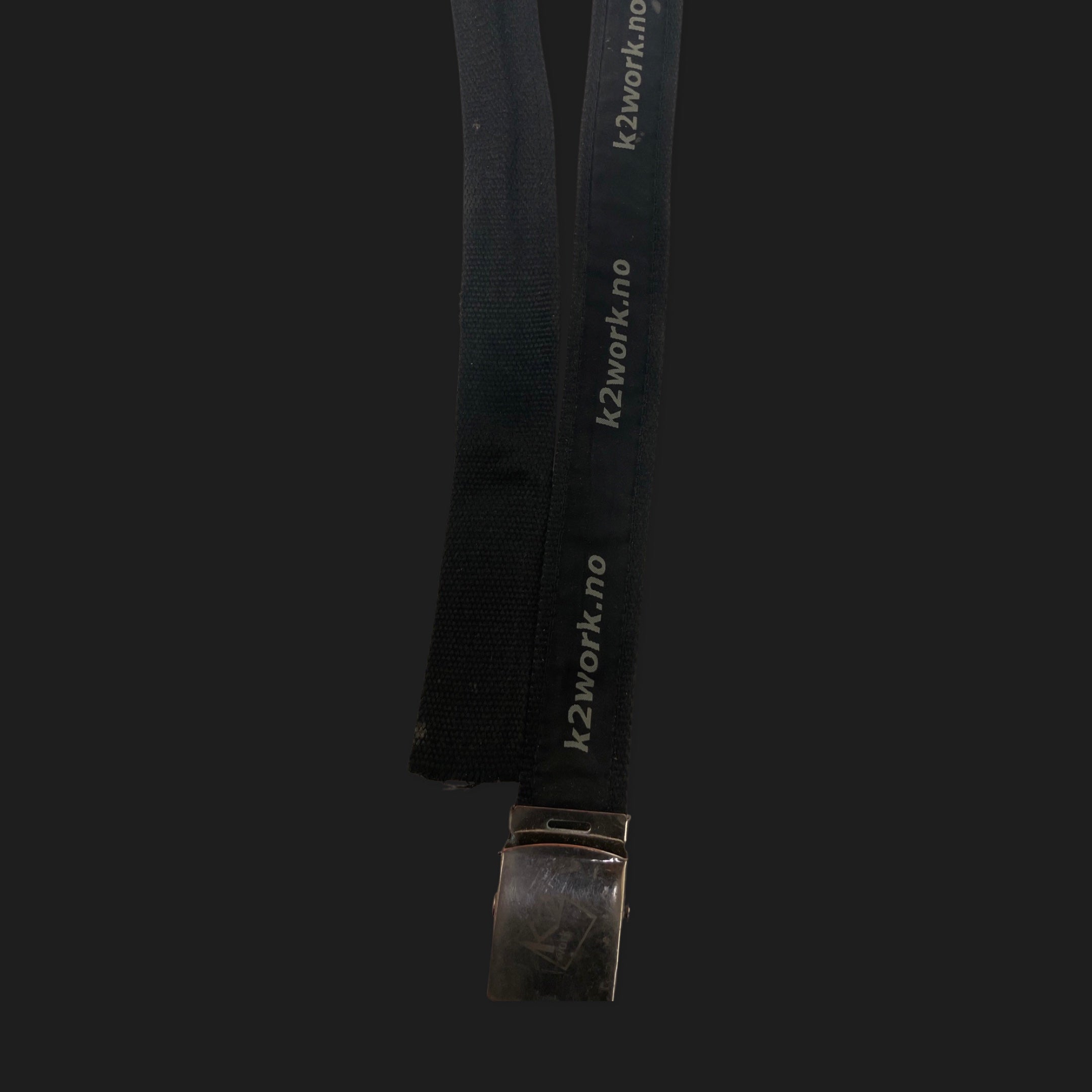 Vintage black military mens belt size M