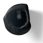 Replay Black Grey Wool Felt Fedora Hat With Adjustable Strap #wool  #sku 6808