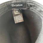 Brixton black wool cowboy hat with brown leather band and adjustable leather tie #westernvibes sku 6815