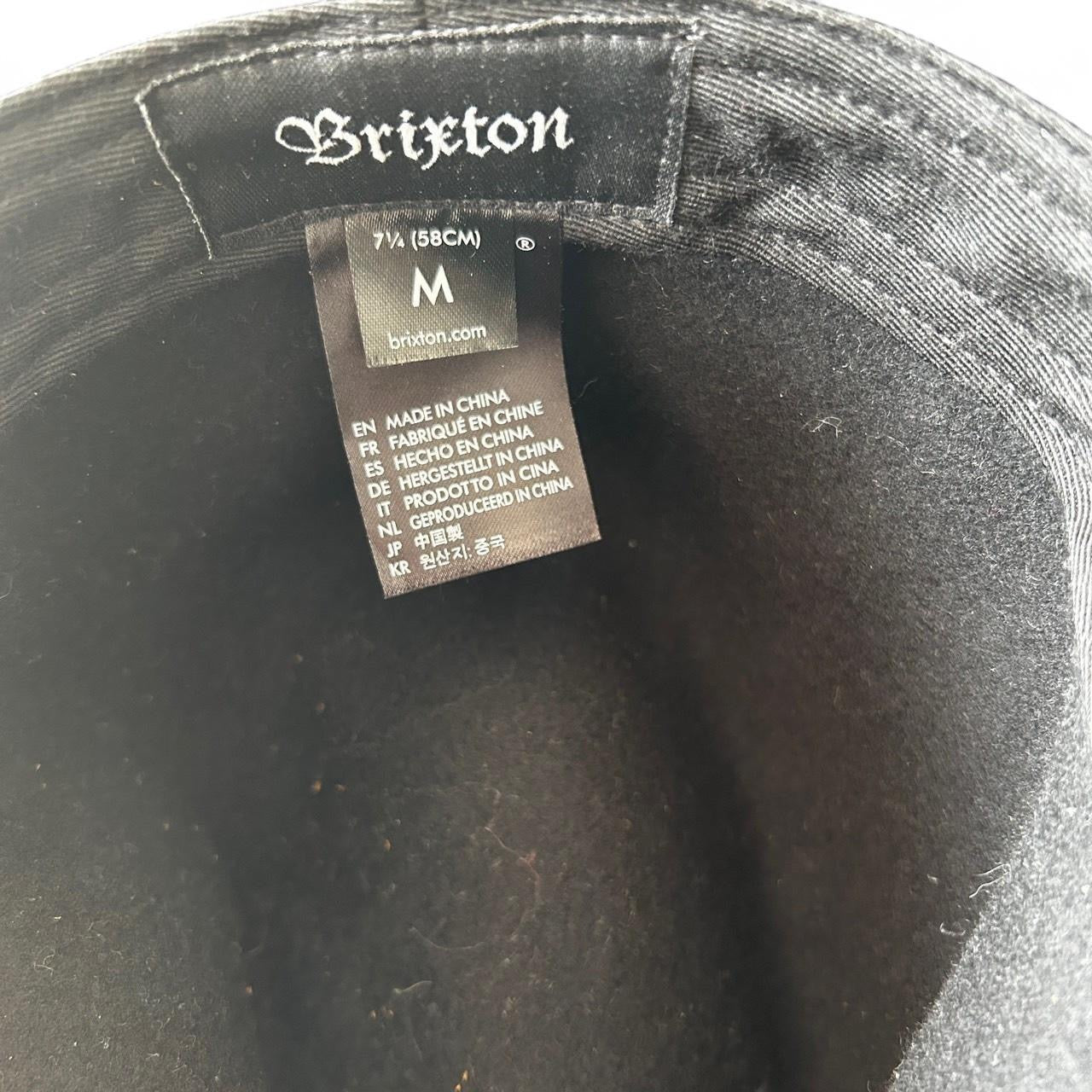 Brixton black wool cowboy hat with brown leather band and adjustable leather tie #westernvibes sku 6815