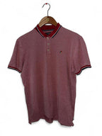 Jack and Jones Burgundy and black polo shirt with embroidered logo #poloshirt
SKU 7152
L 28 W 21