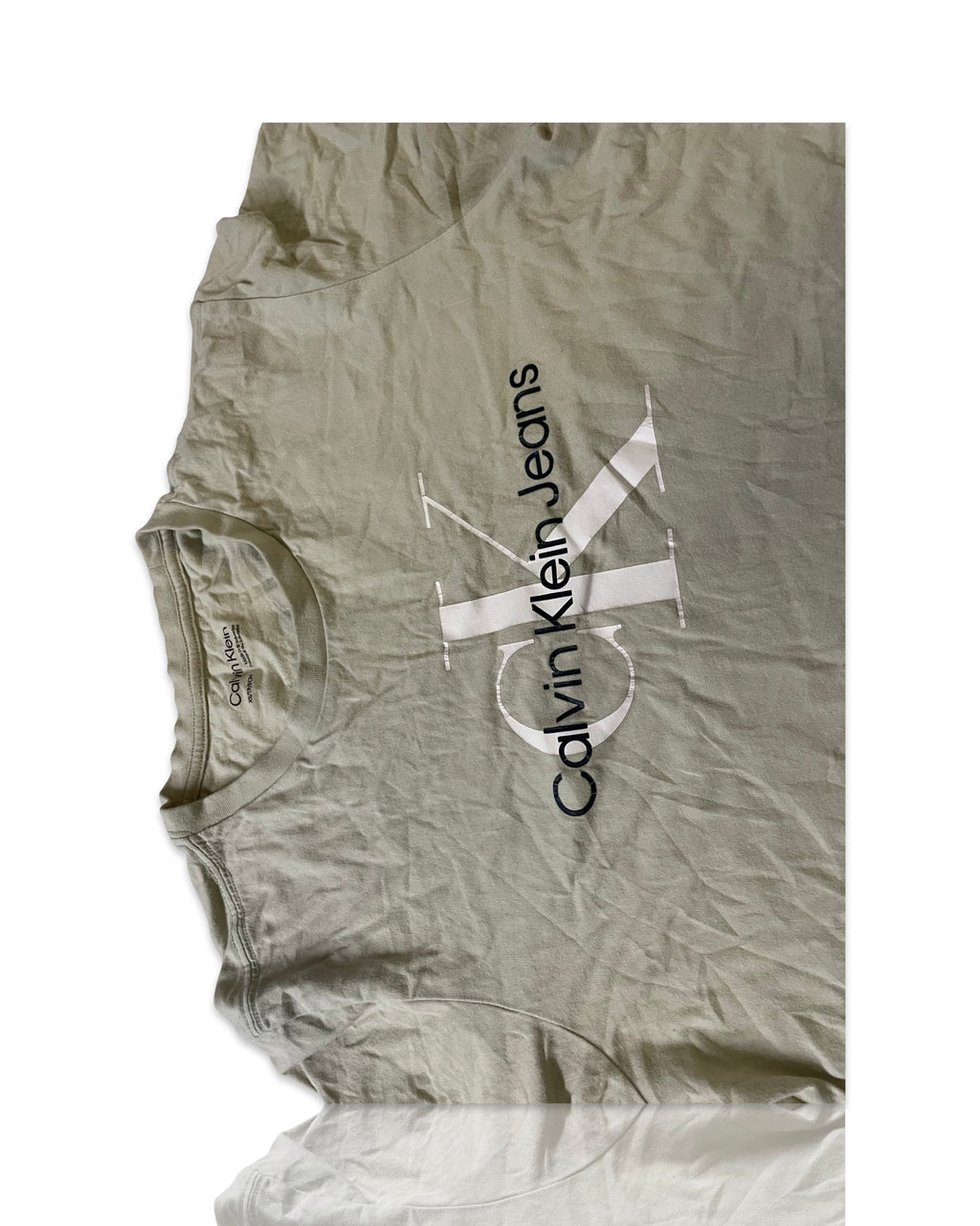 Vintage 90s Calvin Klein USA Made T Shirt Short Sleeve Mens  IN XS L 27 W18 sku |4270