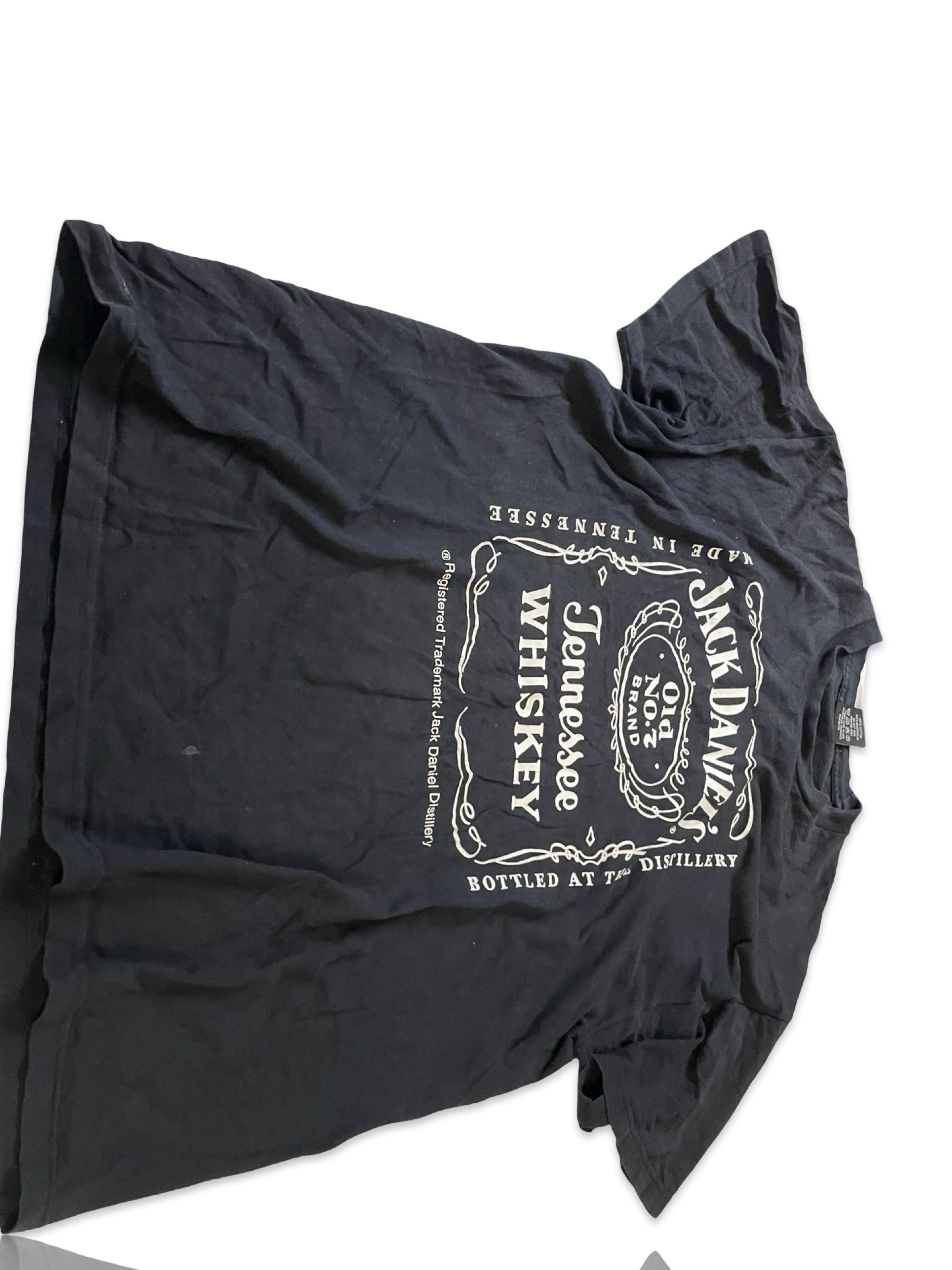 Vintage t shirt, 1980s t shirt, Jack Daniels t shirt, whiskey t shirt, motorcycle t shirt, black t shirt, vintage clothing, size XL