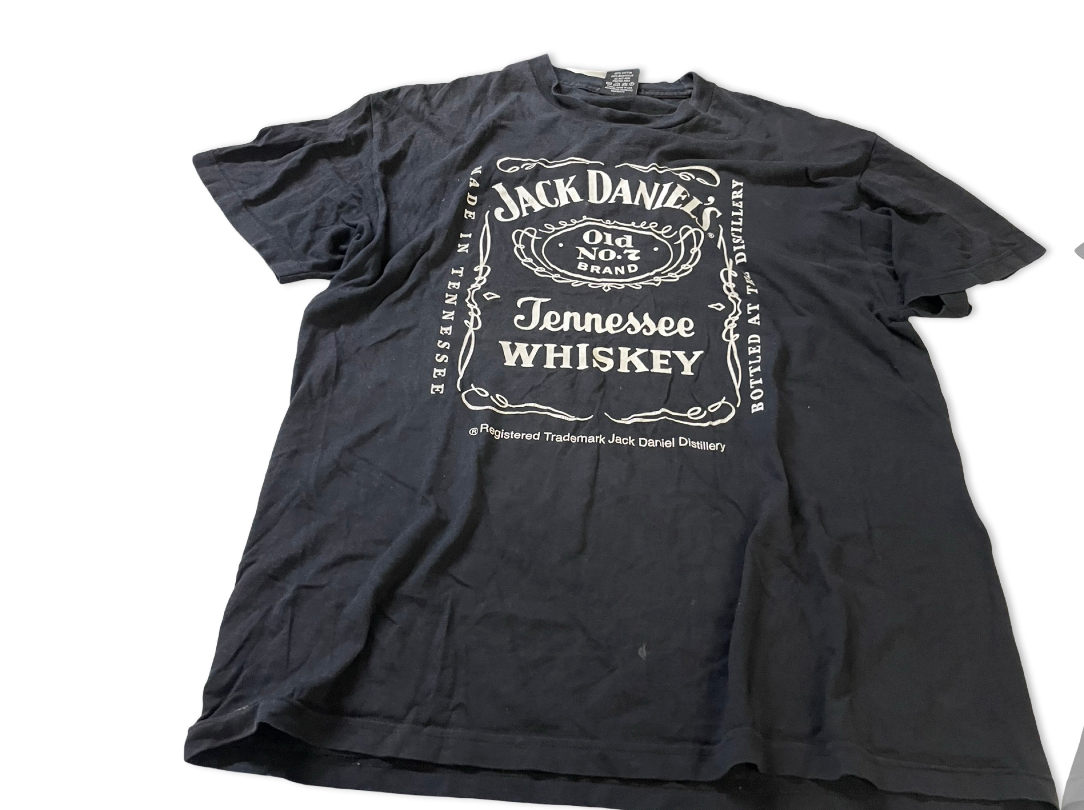 Vintage t shirt, 1980s t shirt, Jack Daniels t shirt, whiskey t shirt, motorcycle t shirt, black t shirt, vintage clothing, size XL