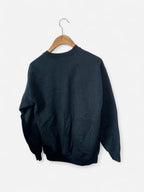black Chicago Illinois graphic print crew-neck sweatshirt made from a cotton blend.