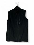 Men’s Medium Black Fleece Vest Sleeveless Full Zip
