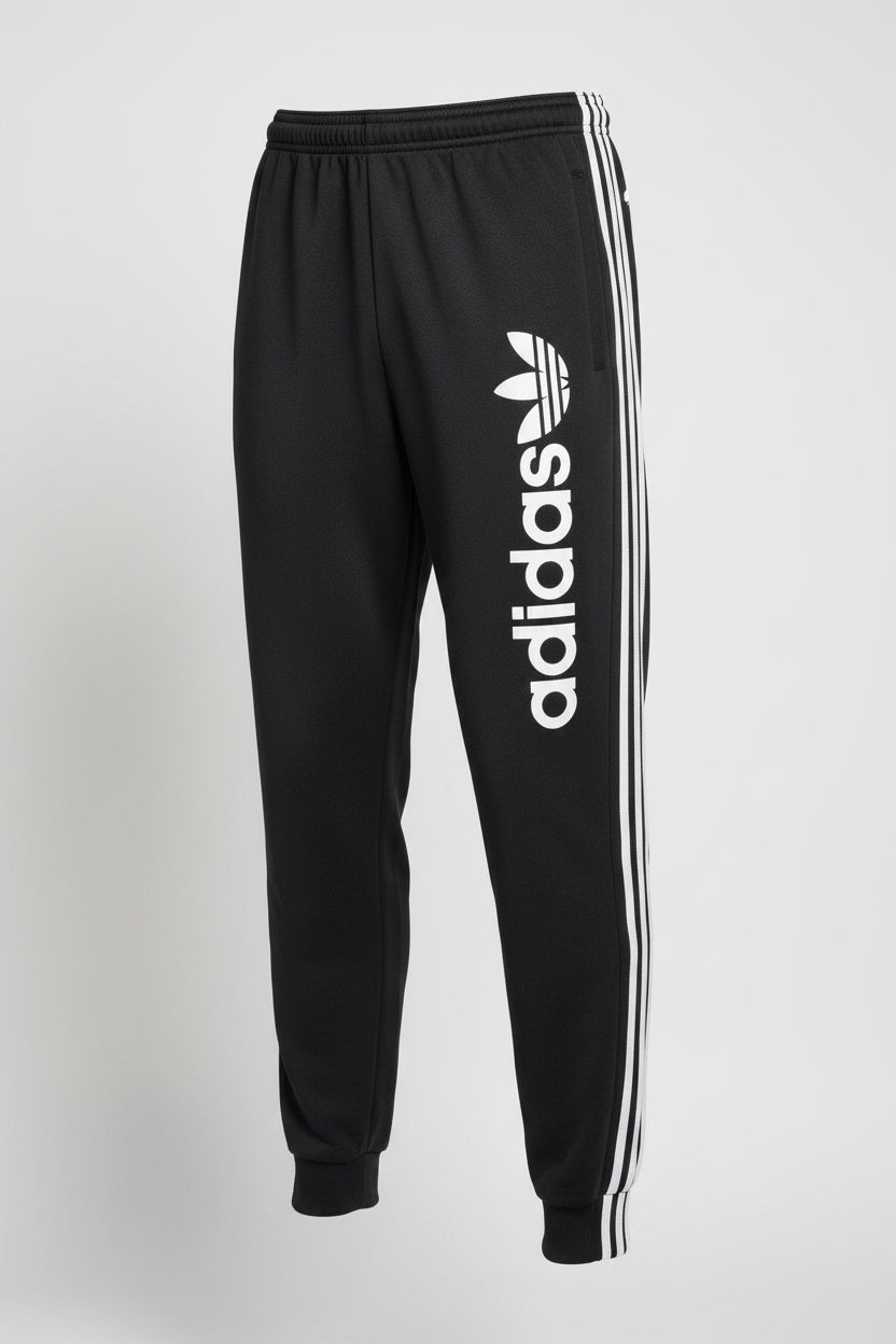 Adidas Men’s Sweatpants Grey  Athletic Black Tapered Unisex in S L32 W28 SKU 6964