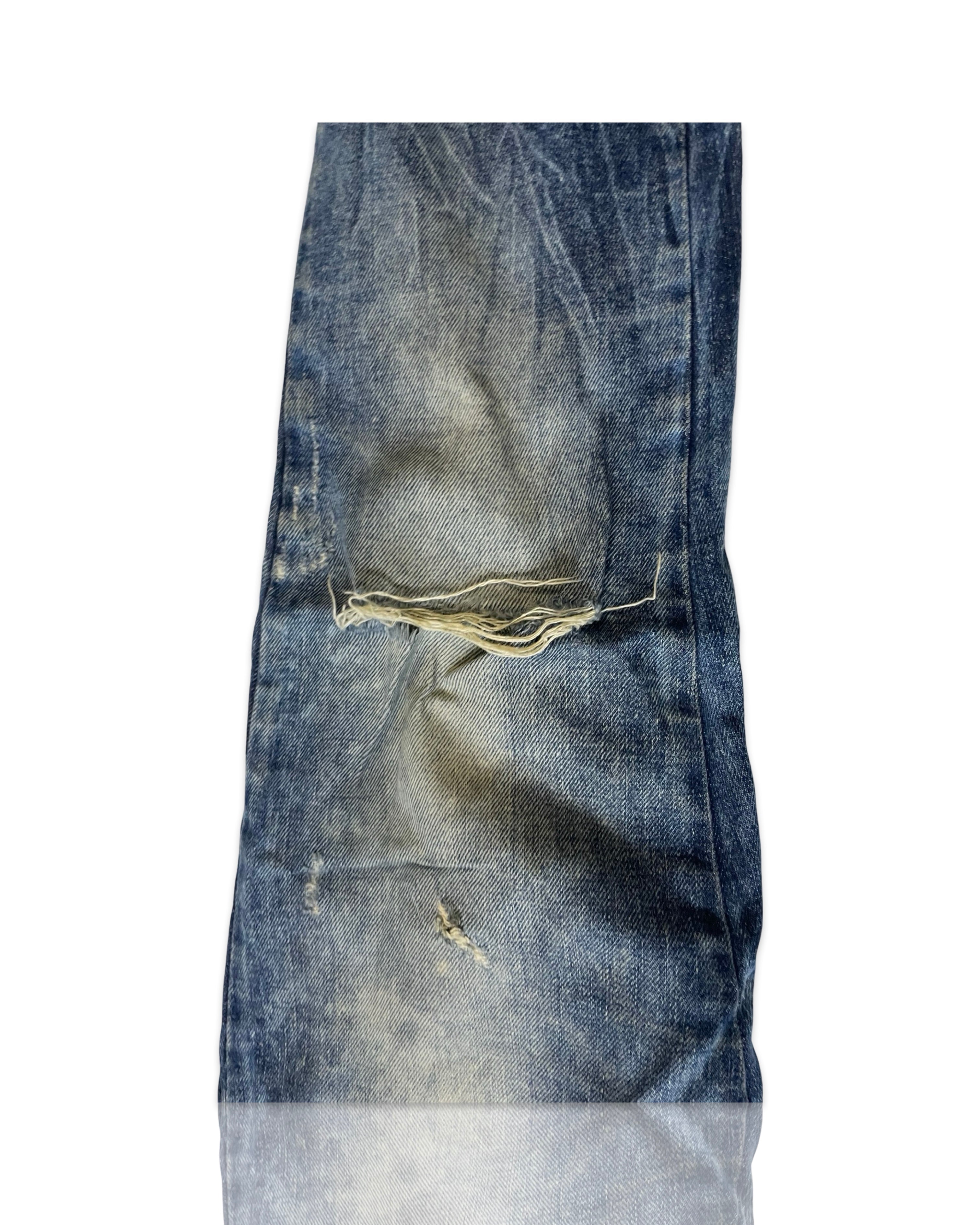 Y2K Vintage Dolce & Gabbana Low Rise Skinny Jeans Dolce & Gabbana Women's Navy and Blue Jeans W34 L29 |SKU 4259