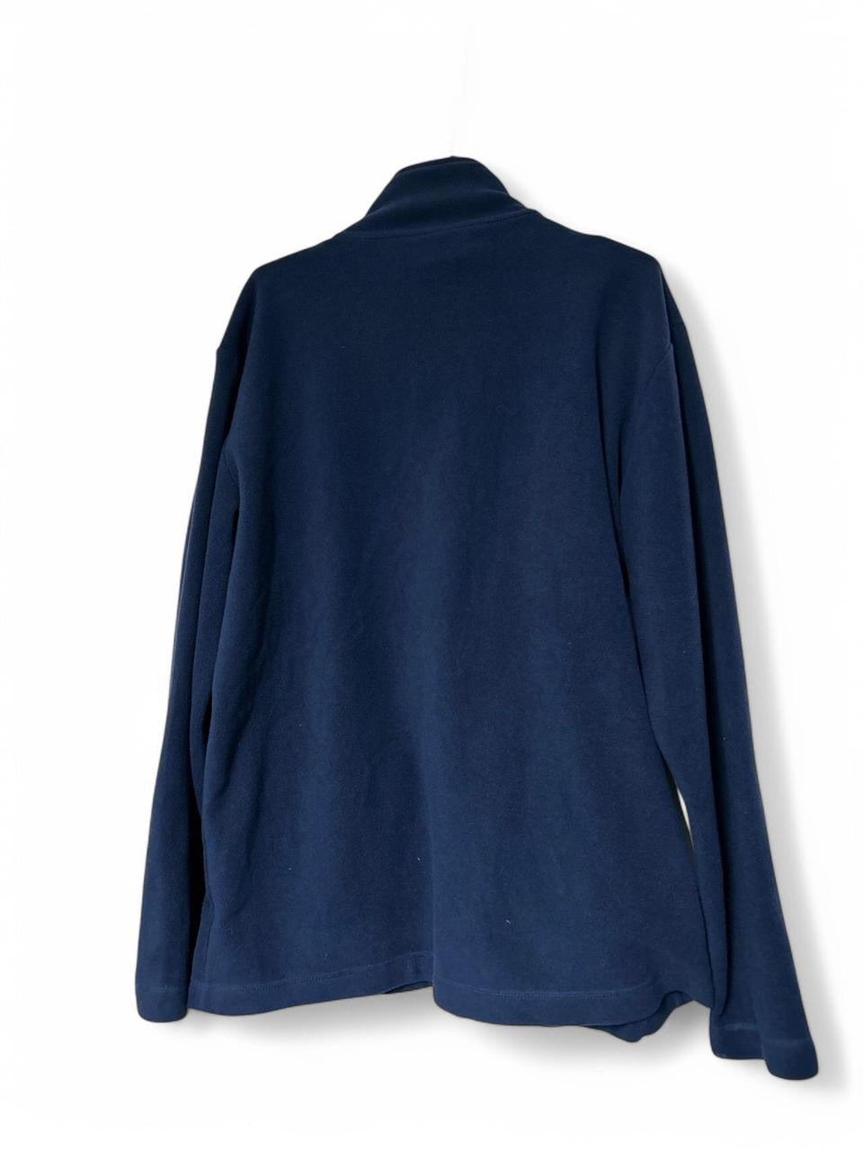 Navy blue Gelet fleece jacket with red zipper #fleecejacket SKU 6938 L 34 W 28 size 3XL