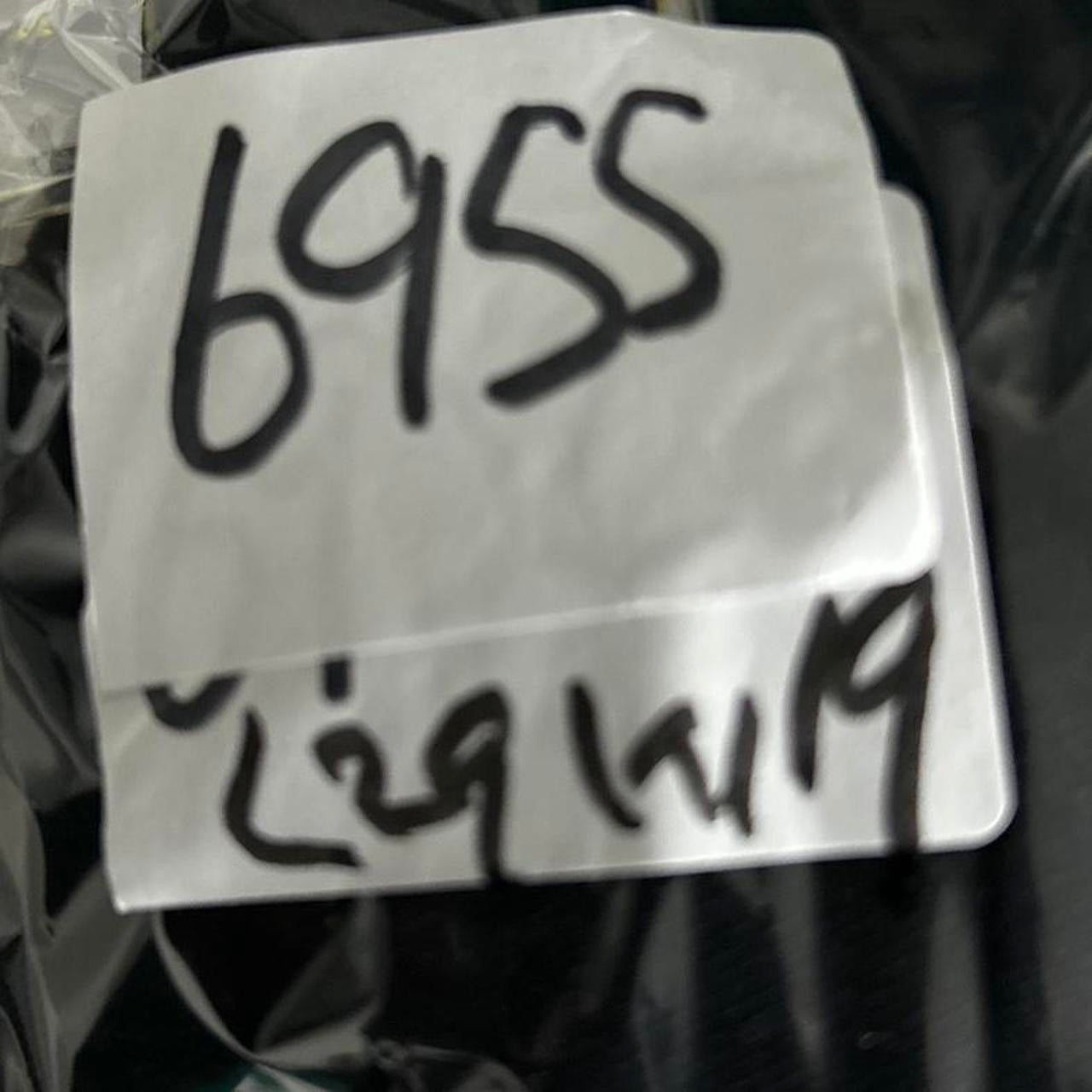 Women’s Black KAELLE Collection blazer with leather shoulder pads #leatherblazer sku 6955 L29 W19