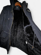 Alliance Fashion Unisex Full Zip Hooded Winter Jacket Grey Size L