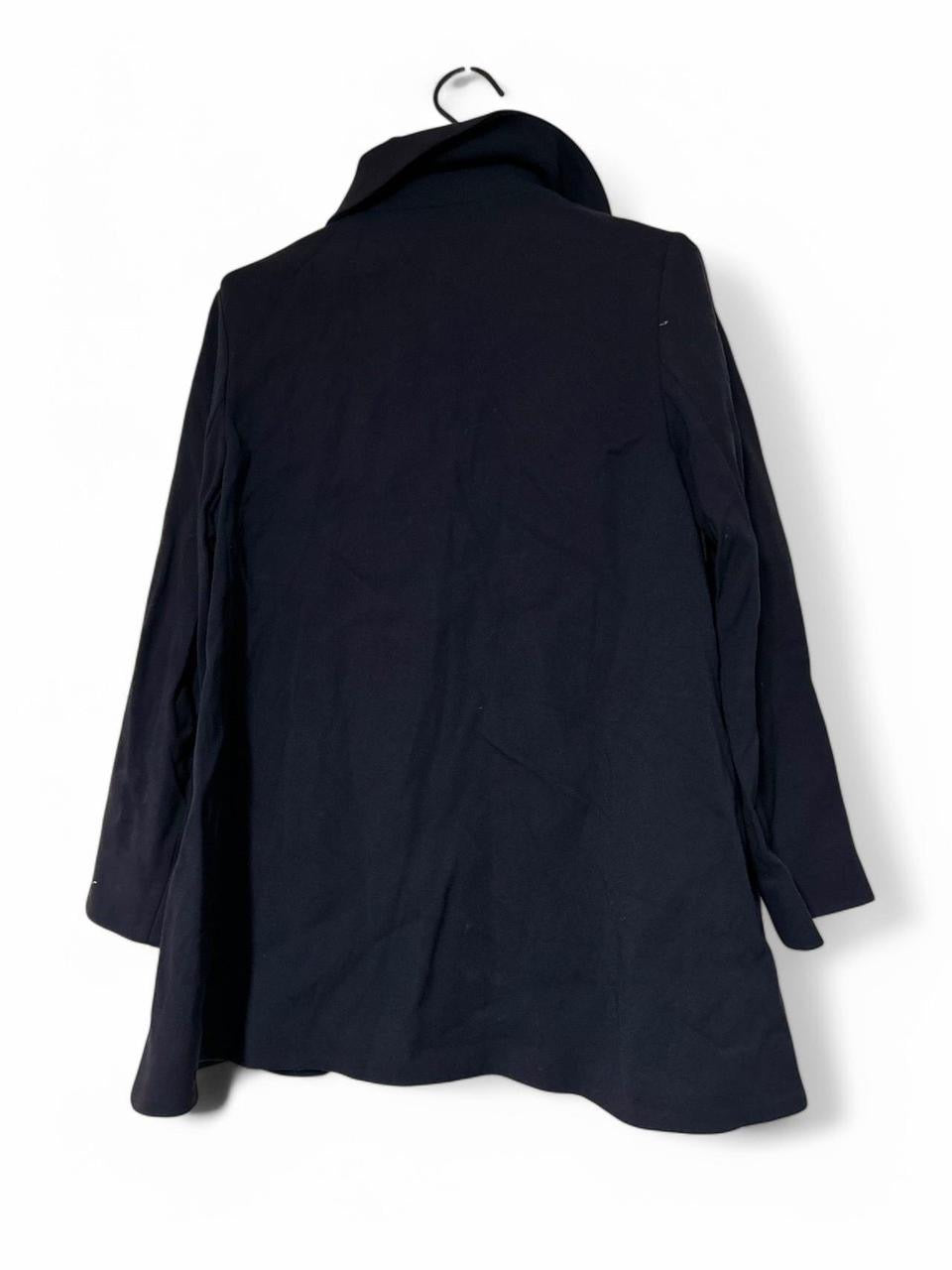 COS Women's  Black 100% collared Trench Coat in Small SKU 6942  L33 W22