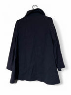 COS Women's  Black 100% collared Trench Coat in Small SKU 6942  L33 W22