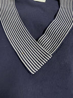Wallis Womens Blue V-Neck Acrylic Blend Jumper Size 14 SKU 6939 L23 W18