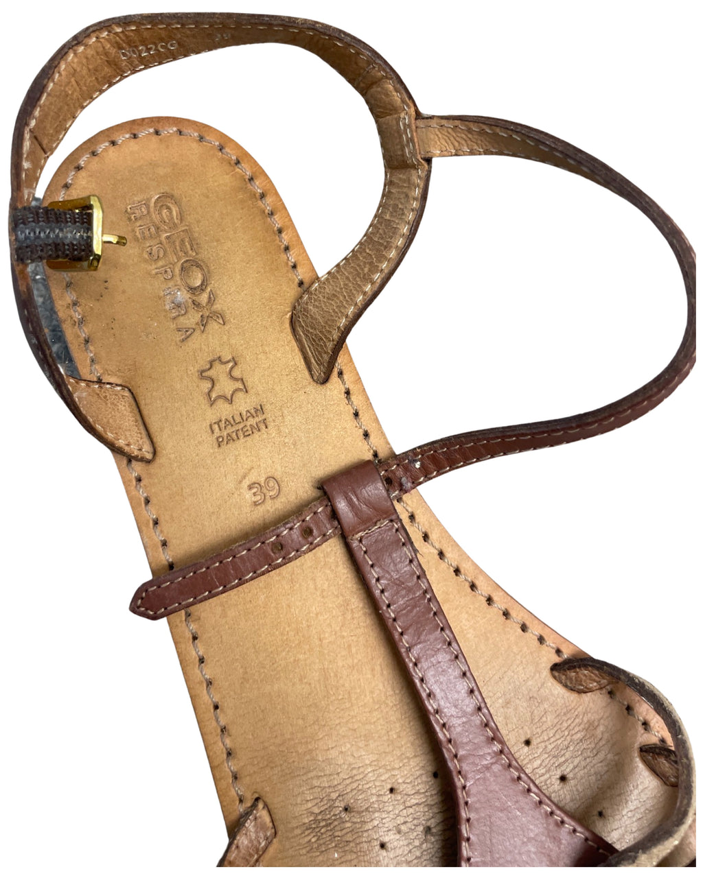 Rubynee Vintage y2k GEOX womens wedge heel brown sandals size 39