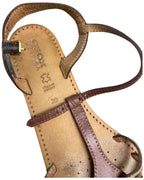 Rubynee Vintage y2k GEOX womens wedge heel brown sandals size 39