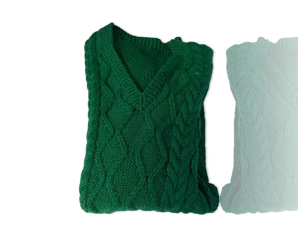 Super Soft  womens Crew Sweater in Green size small to medium |SKU 4231
