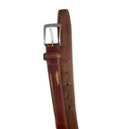 Rubynee Vintage y2k mens leather brown belt