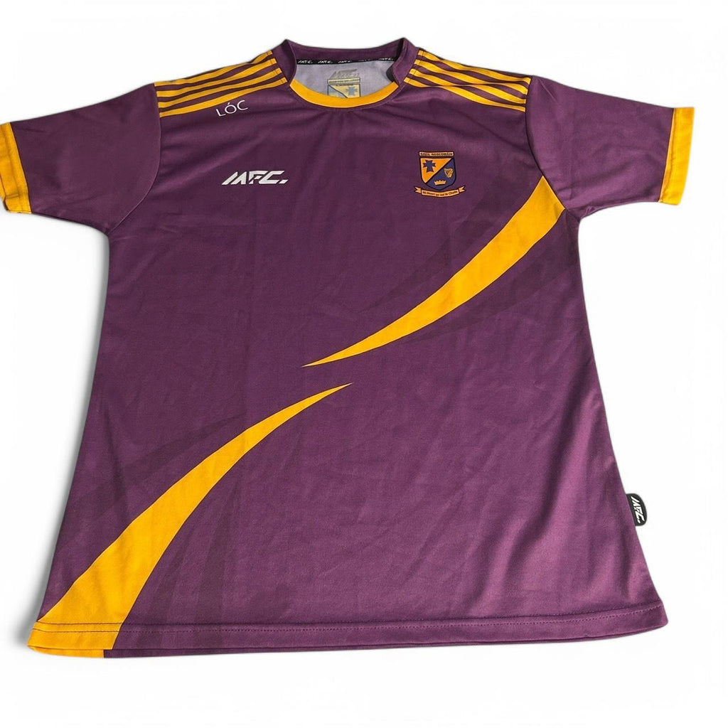 Purple and yellow Roscommon GAA jersey #GAA #MayoGAA in sz L sku 6848