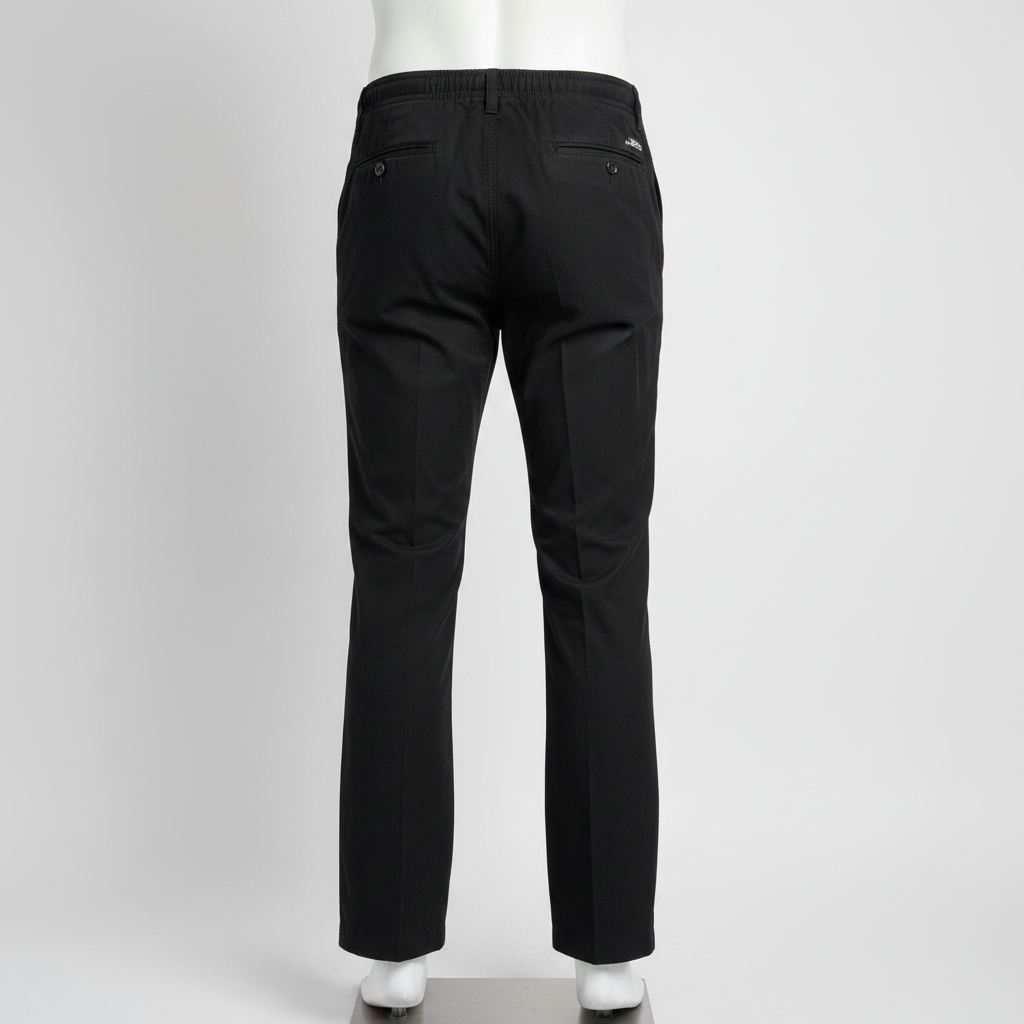 Kenneth Cole Womens Pants Size 31 Black Solid Cropped Straight Leg Slacks Cotton L30 W31 SKU 6962