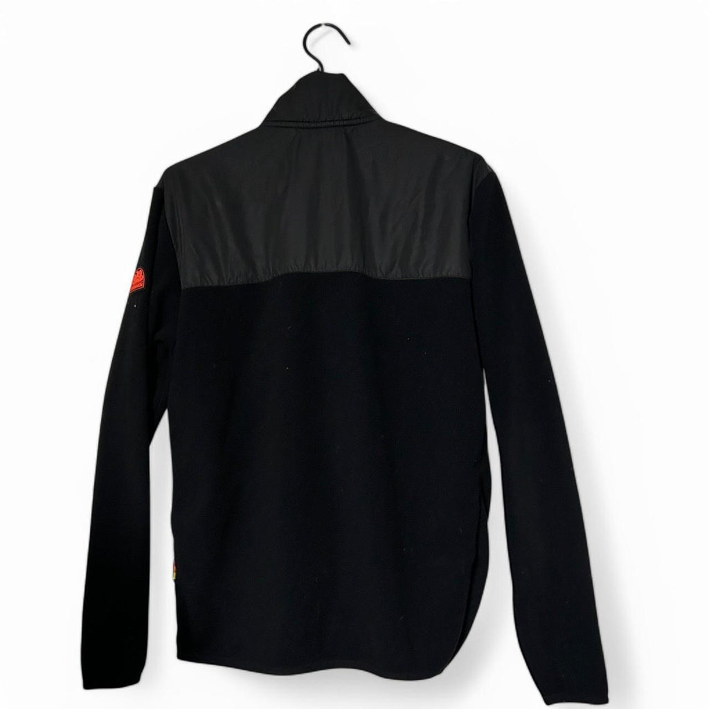 Sundek Black zip-up fleece jacket with red accents #fleecelove L29 W20 sku 6890 in xs