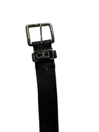 Vintage men's Calvin Klein Jeans black leather belt| L43| SKU 4485
