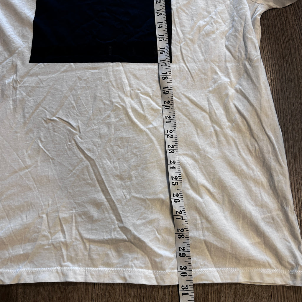 Men’s Cotton DKNY T-Shirt White Big Logo Mens Size XL