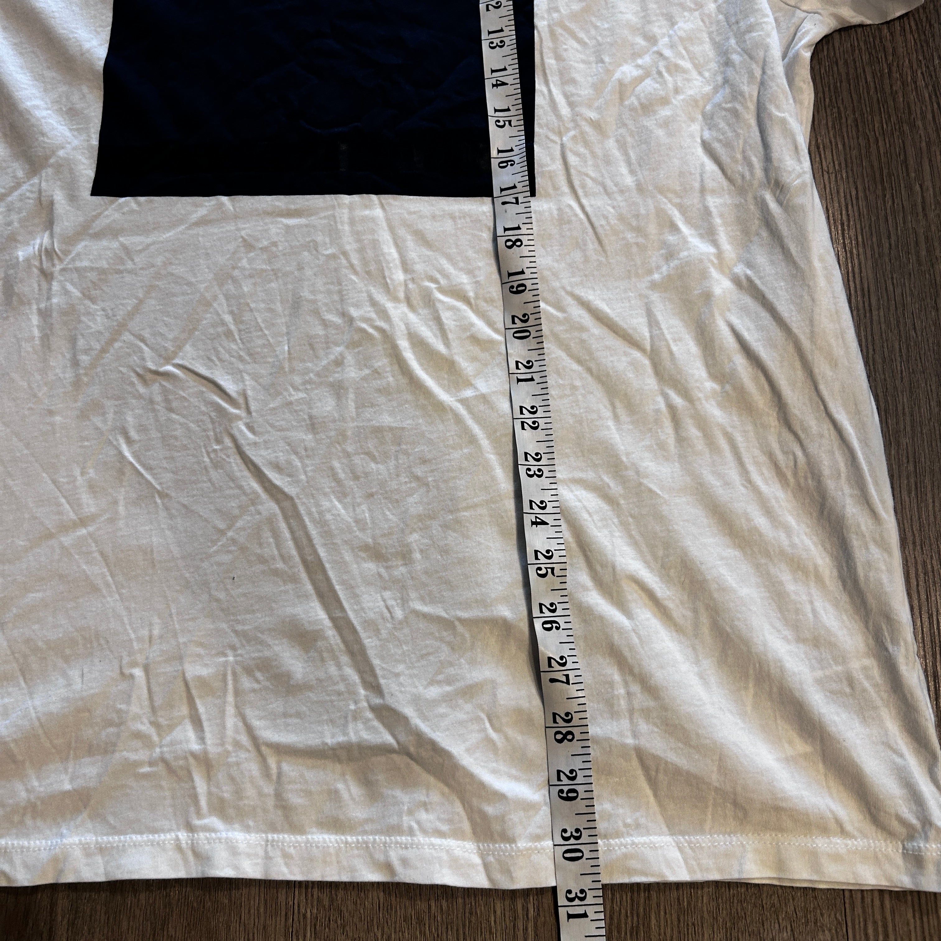 Men’s Cotton DKNY T-Shirt White Big Logo Mens Size XL