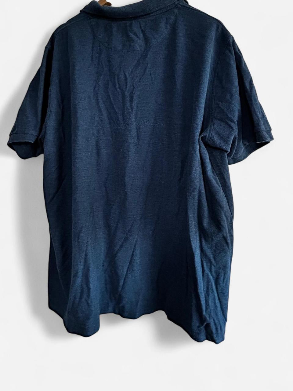 Boyfriend Oversized Blue Dunnes regular fit polo shirt #poloshirt in XXl. Collar to hem 31 pit to pit 25 sku 7059