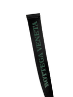 Vntage Bottega Veneta elastic Belt in Green/Black with triangle buckle| L44| SKU 4487