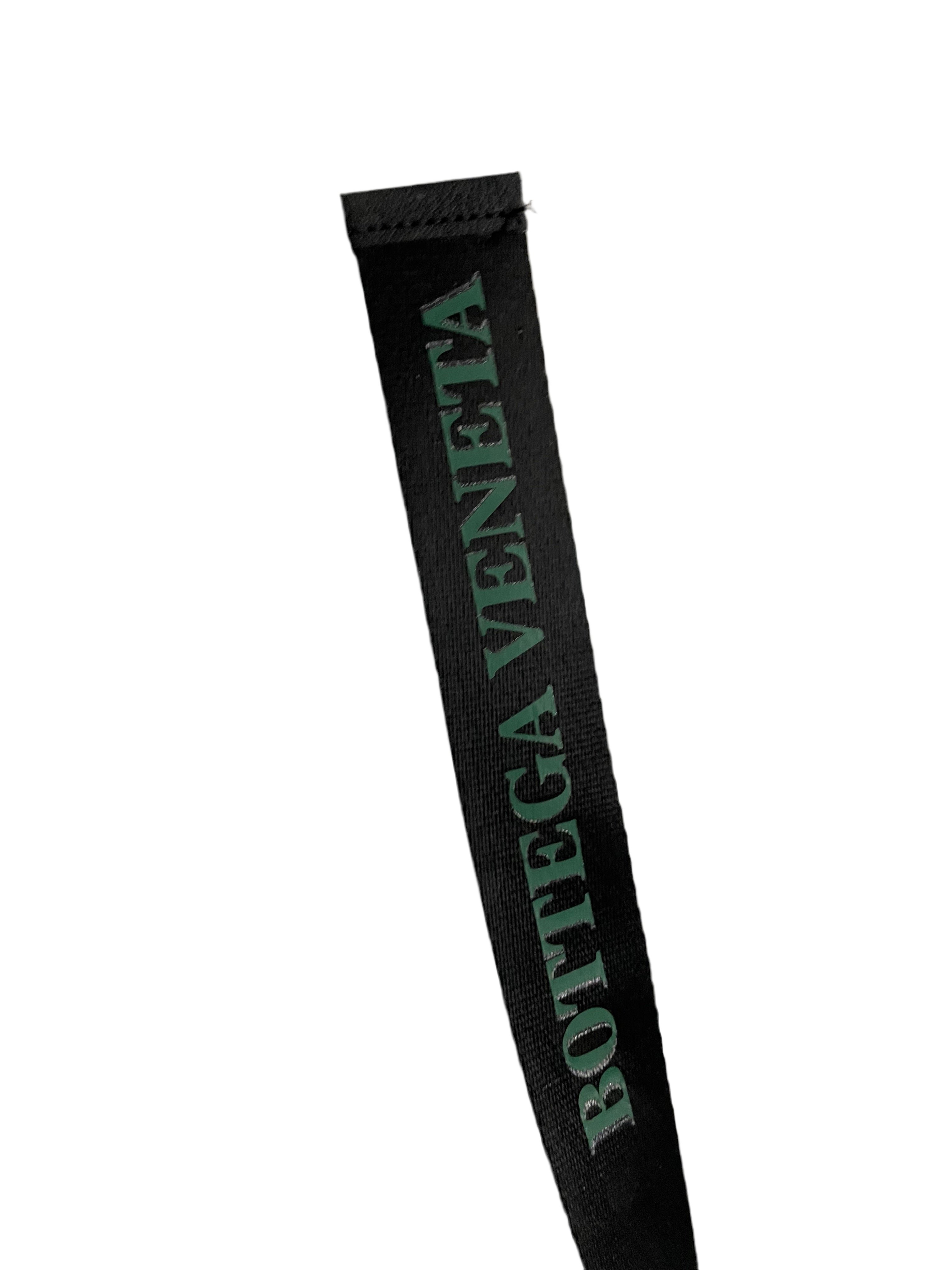 Vntage Bottega Veneta elastic Belt in Green/Black with triangle buckle| L44| SKU 4487