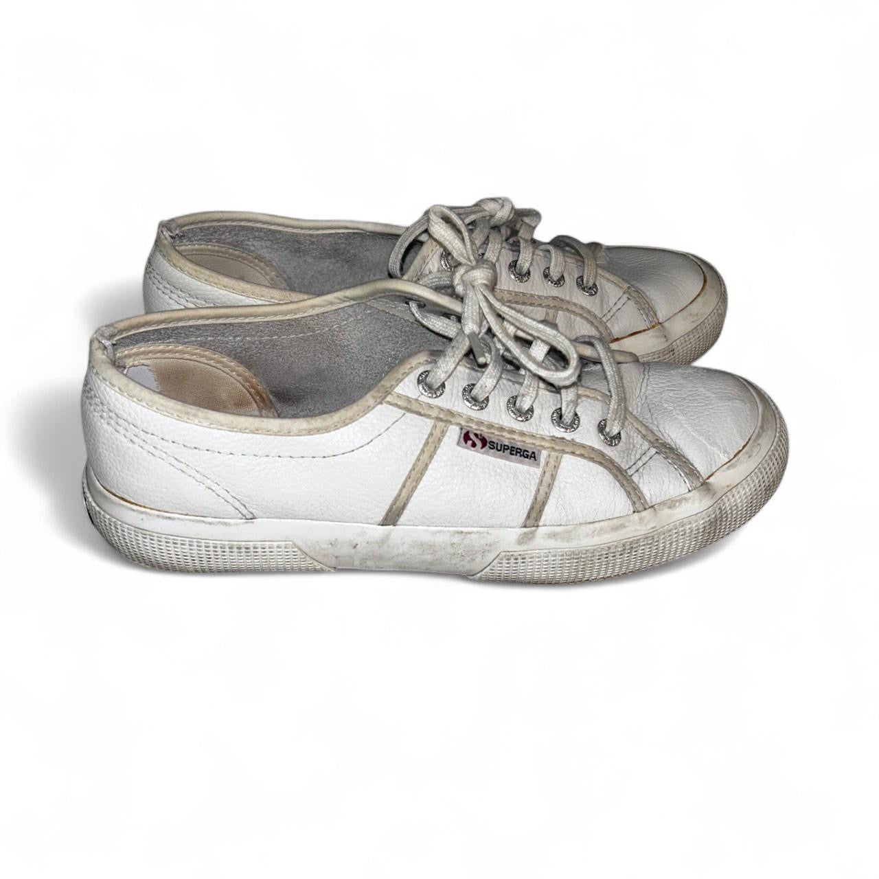 White Superga trainers #Superga #Trainers uk 🇬🇧 size 5 sku  6976