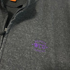 Vintage Weatherproof Garment Co. Men's Dark Gray Fleece Full-Zip Jacket with Pockets, Size XL - SKU 6869