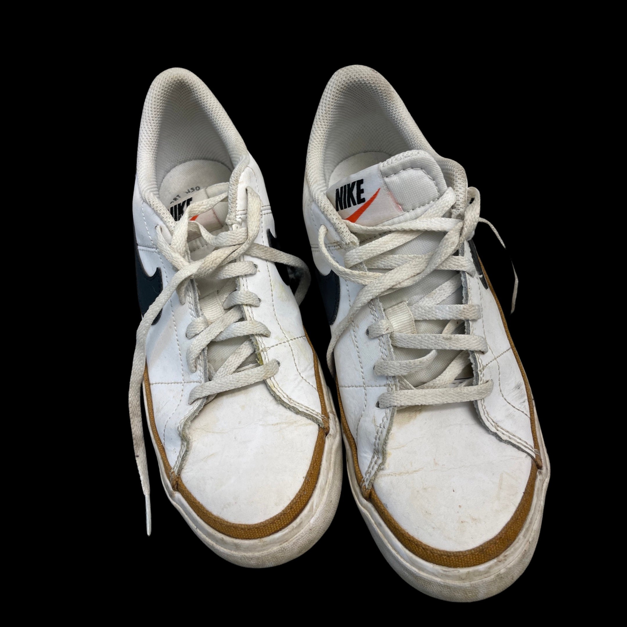 Rubynee Vintage y2k Nike Court Legacy NN White Sneakers-UK 5.5