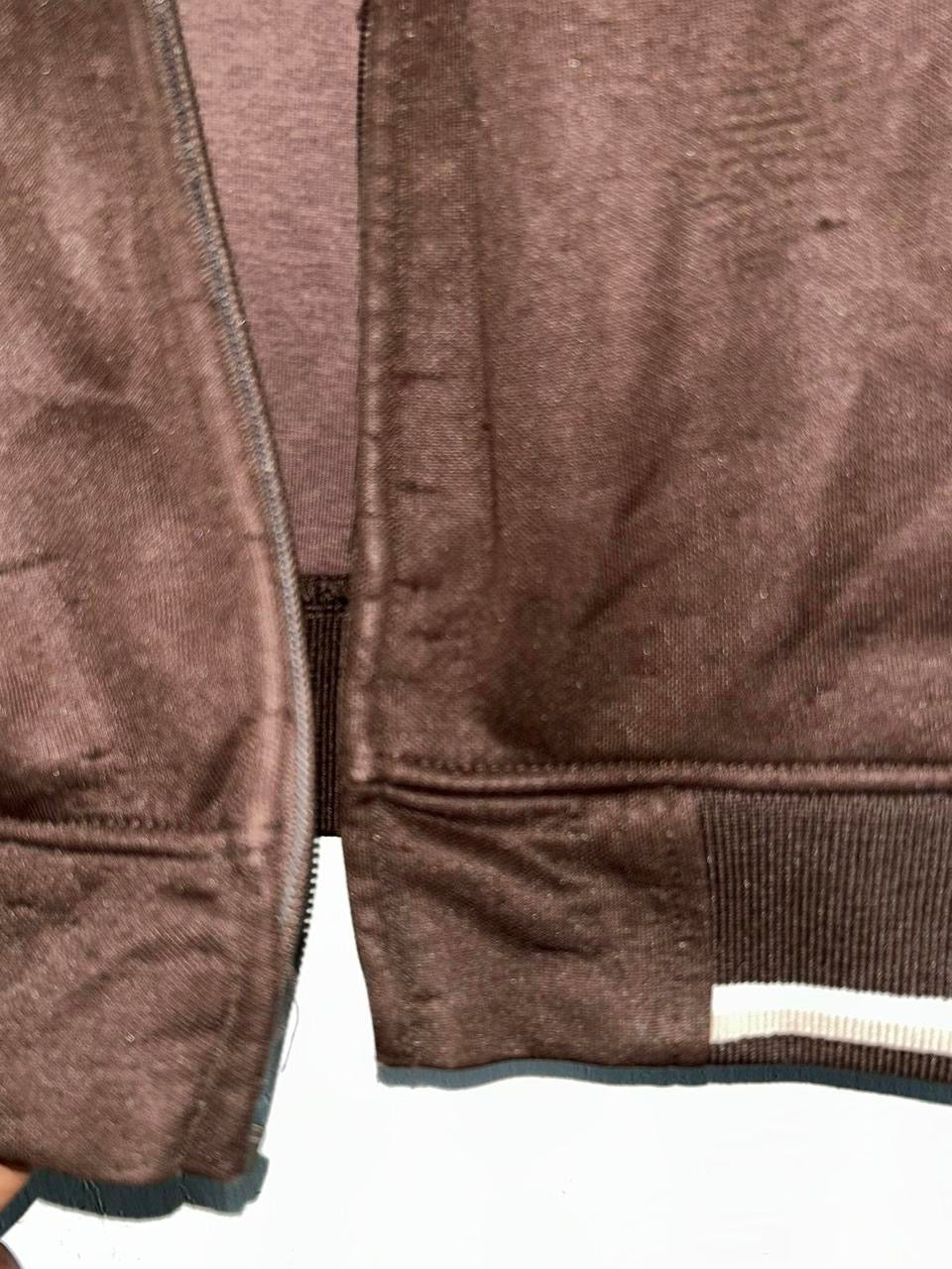 Women’s Brown Ecko Unltd. zip-up jacket in size M #y2kfashion zipper broken  collar to hem 29 pit to pit 19 sku 7067